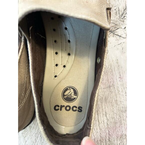 CROCS Men’s Walu Khaki Casual Slip-On Loafers / Size: 12 - Picture 11 of 11